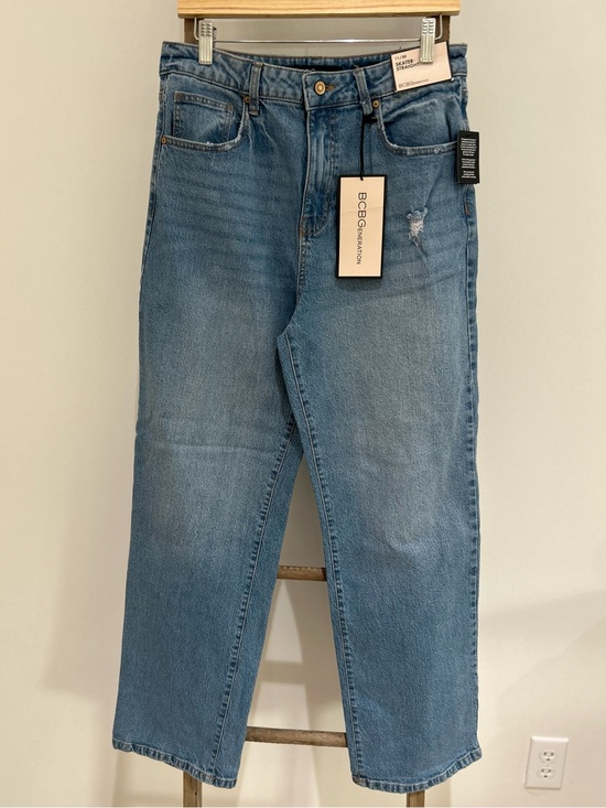 BCBGeneration Denim - BCBGeneration Skater High Rise Straight Leg Medium Wash Jeans Sz 11/30 NWT